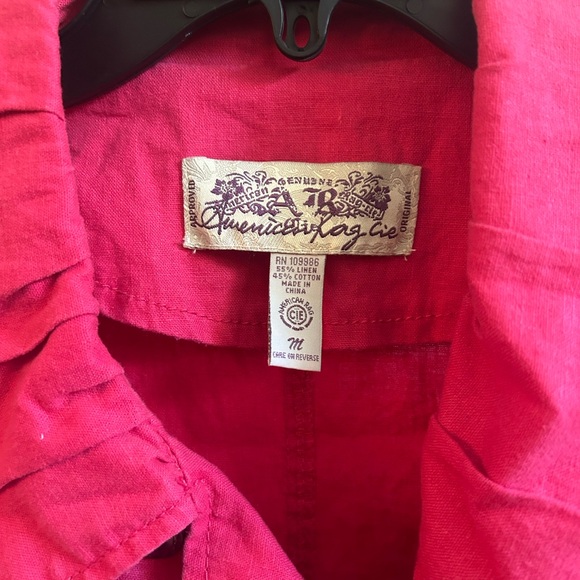 American Rag Fuchsia Double-Breasted Trench Coat - Picture 2 of 6